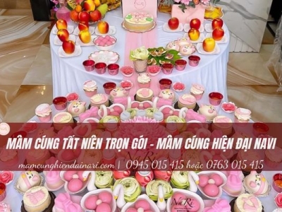 Mâm cúng tất niên trọn gói - Mâm cúng hiện đại Nari