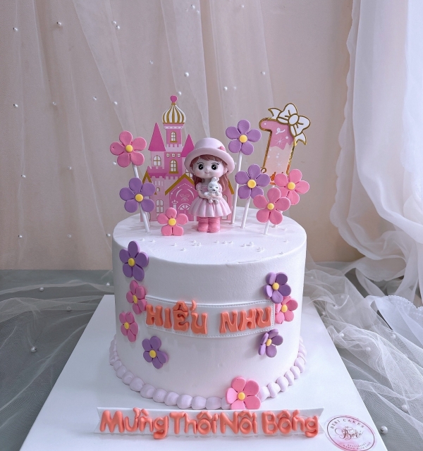 Bánh Kem Trang Trí Phụ Kiện Bé Gái 