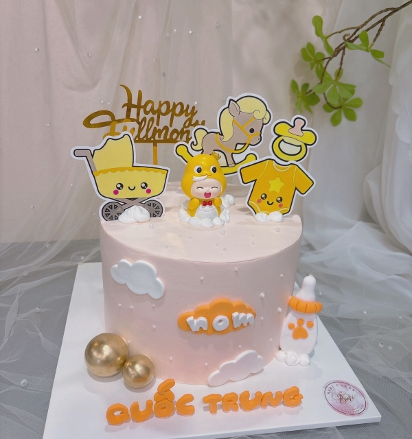 Bánh Kem Trang Trí Phụ Kiện Bé Trai
