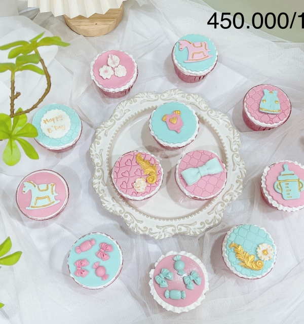 Set cupcakes-donuts-bánh đậu xanh trái cây 450.000-750.000