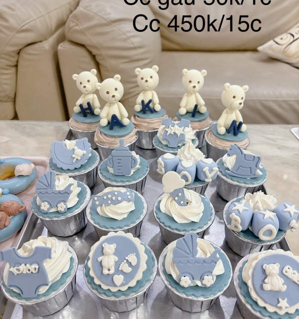 Set cupcakes-donuts-bánh đậu xanh trái cây 450.000-750.000