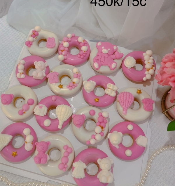 Set cupcakes-donuts-bánh đậu xanh trái cây 450.000-750.000