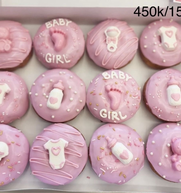 Set cupcakes-donuts-bánh đậu xanh trái cây 450.000-750.000