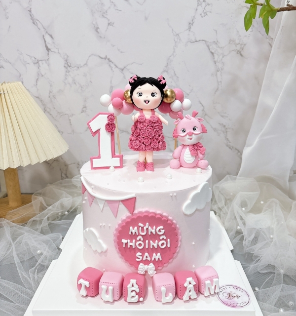 Bánh Kem Tạo Hình Bé Gái