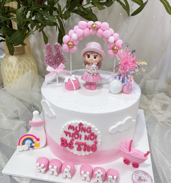 Bánh Kem Tạo Hình Bé Gái