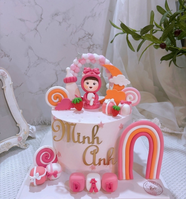 Bánh Kem Tạo Hình Bé Gái