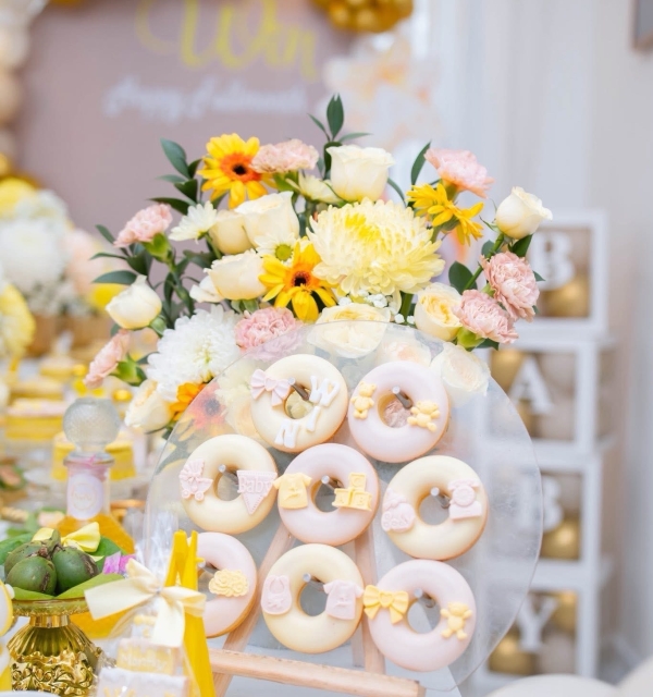 Set Cupcakes-Donuts-Bánh đậu xanh trái cây 