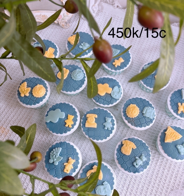 Set Cupcakes-Donuts-Bánh đậu xanh trái cây 