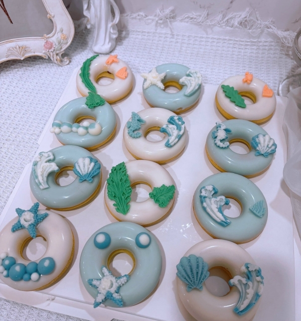 Set Cupcakes-Donuts-Bánh đậu xanh trái cây 