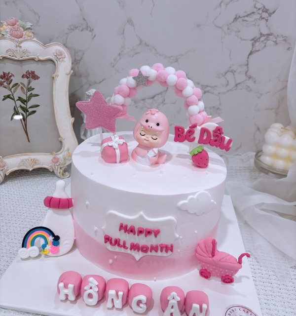 Bánh Kem Trang Trí Phụ Kiện Bé Gái 