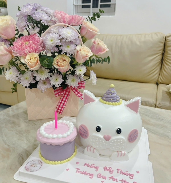 Bánh Kem Trang Trí Phụ Kiện Bé Gái 