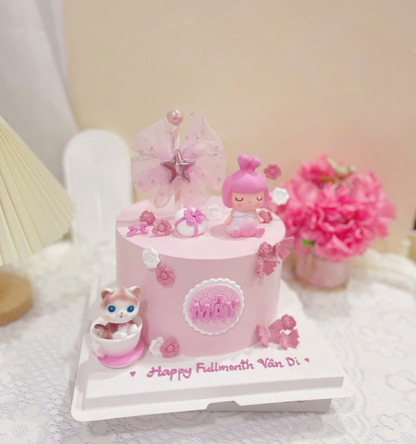 Bánh Kem Trang Trí Phụ Kiện Bé Gái 