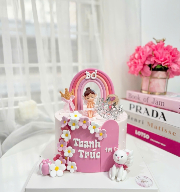 Bánh Kem Trang Trí Phụ Kiện Bé Gái 