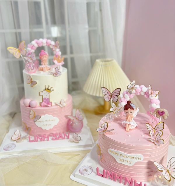 Bánh Kem Trang Trí Phụ Kiện Bé Gái 