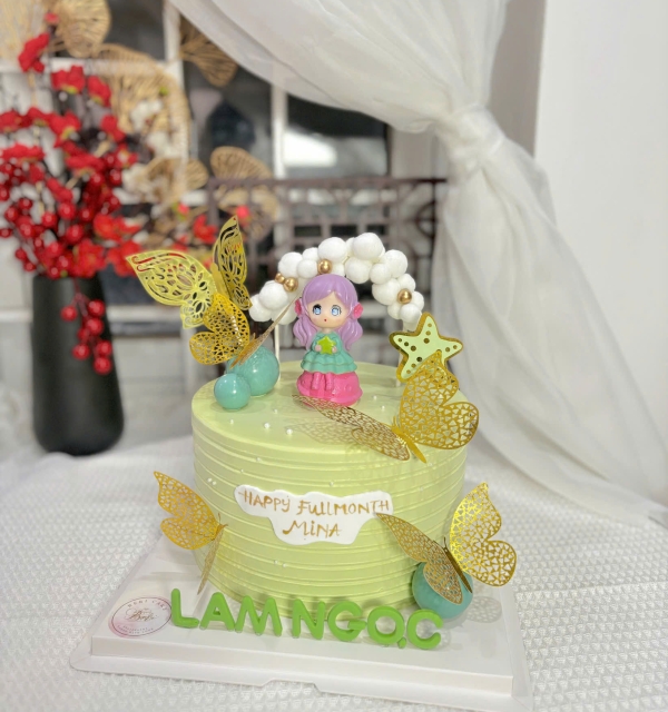 Bánh Kem Trang Trí Phụ Kiện Bé Gái 