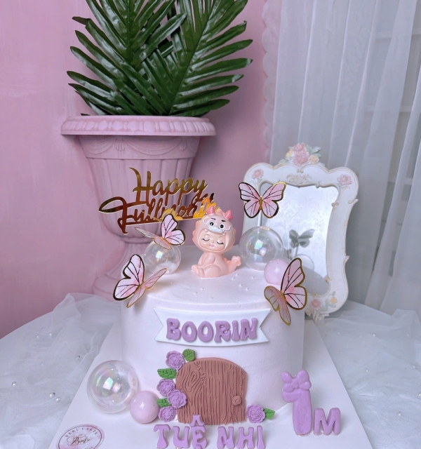 Bánh Kem Trang Trí Phụ Kiện Bé Gái 