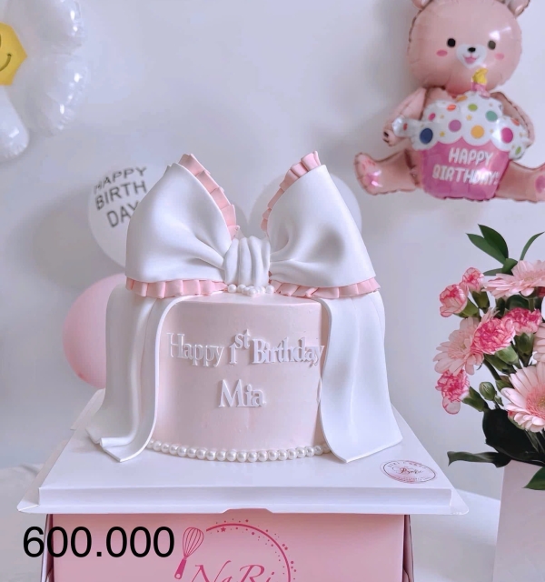 Bánh Kem Trang Trí Phụ Kiện Bé Gái 