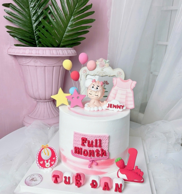 Bánh Kem Trang Trí Phụ Kiện Bé Gái 