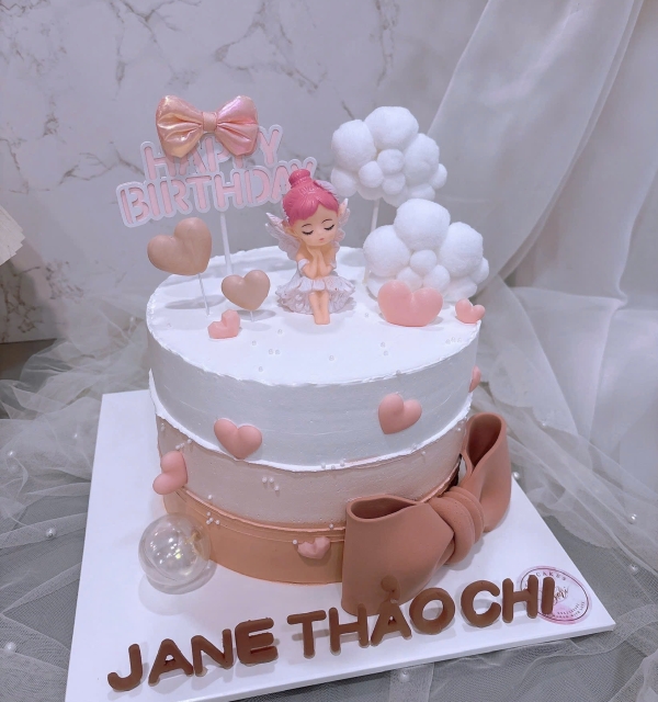 Bánh Kem Trang Trí Phụ Kiện Bé Gái 
