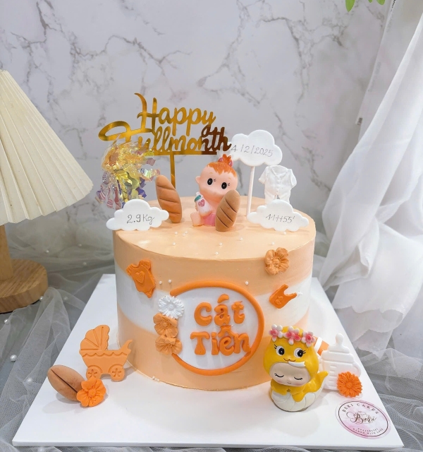 Bánh Kem Trang Trí Phụ Kiện Bé Gái 