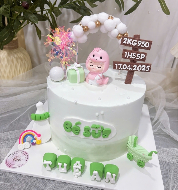 Bánh Kem Trang Trí Phụ Kiện Bé Gái 