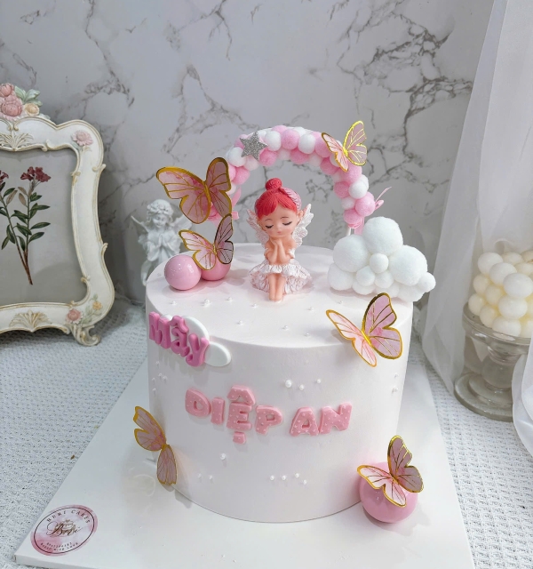 Bánh Kem Trang Trí Phụ Kiện Bé Gái 
