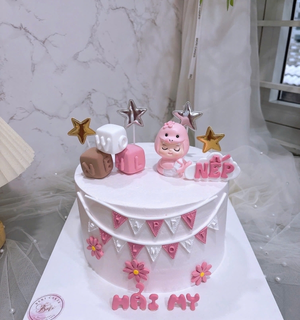 Bánh Kem Trang Trí Phụ Kiện Bé Gái 