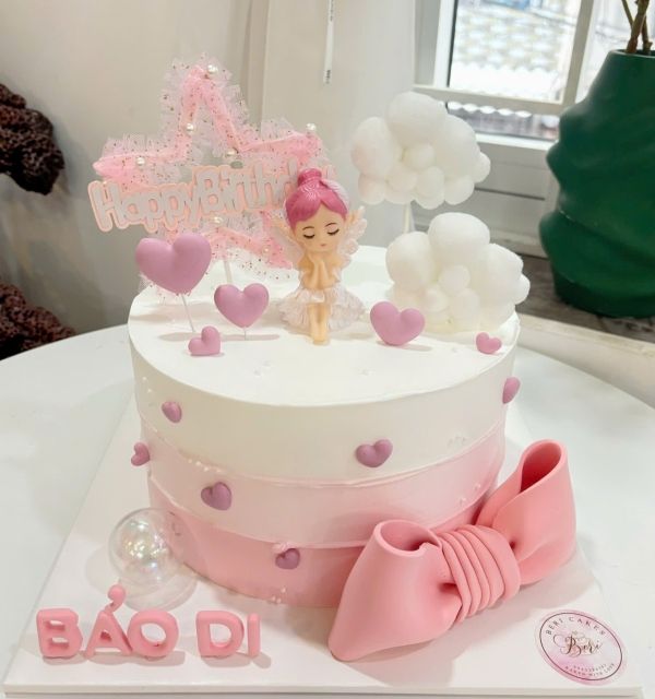 Bánh Kem Trang Trí Phụ Kiện Bé Gái 