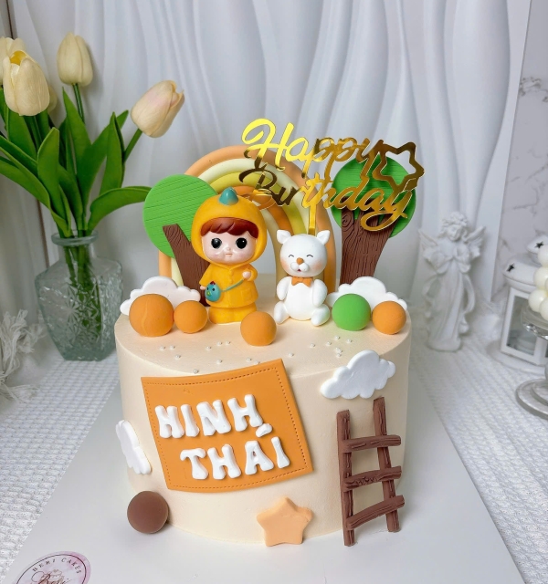 Bánh Kem Trang Trí Phụ Kiện Bé Trai