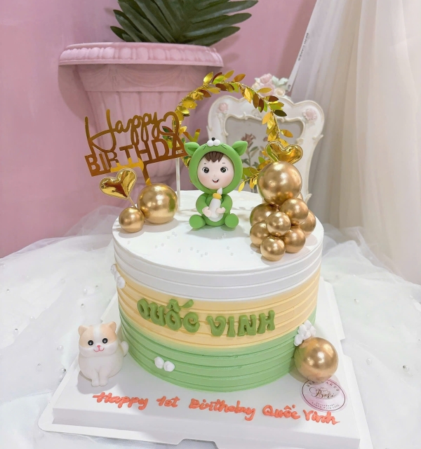 Bánh Kem Trang Trí Phụ Kiện Bé Trai