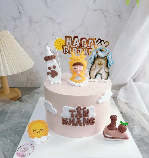 Bánh Kem Trang Trí Phụ Kiện Bé Trai