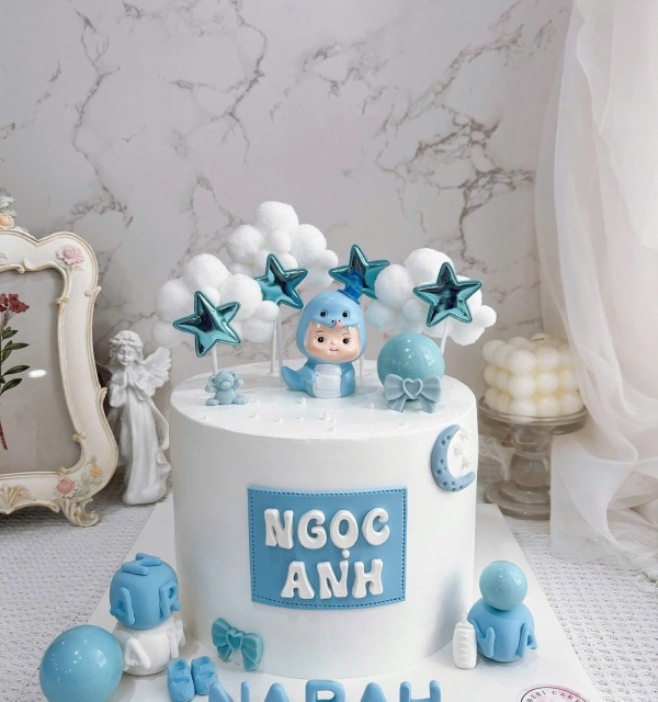 Bánh Kem Trang Trí Phụ Kiện Bé Trai