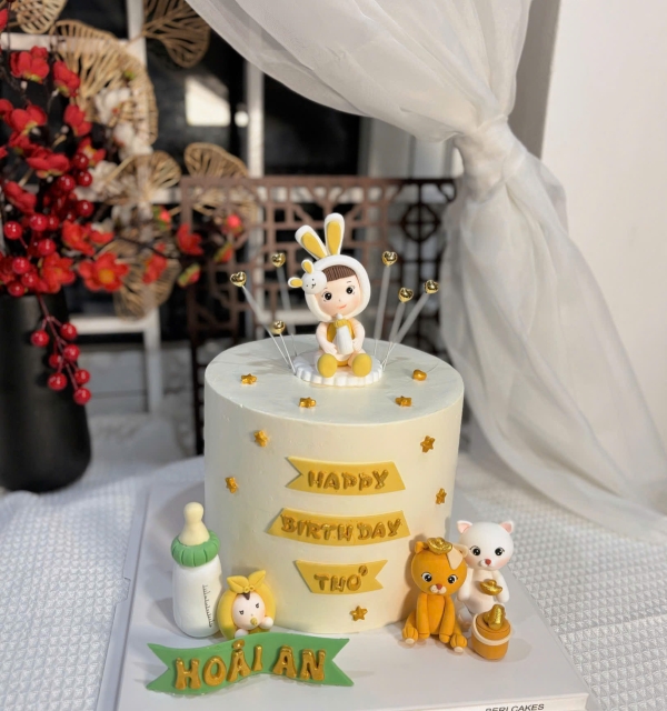 Bánh Kem Tạo Hình Bé Gái