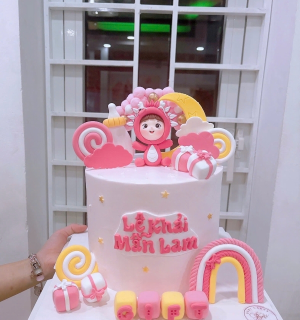 Bánh Kem Tạo Hình Bé Gái