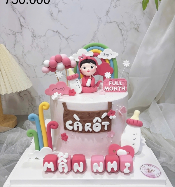Bánh Kem Tạo Hình Bé Gái