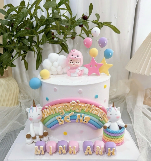 Bánh Kem Tạo Hình Bé Gái