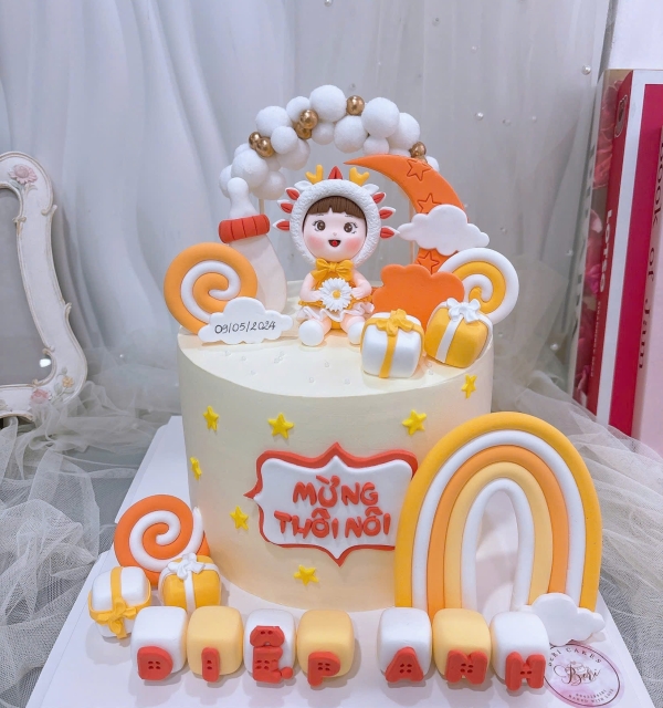 Bánh Kem Tạo Hình Bé Gái