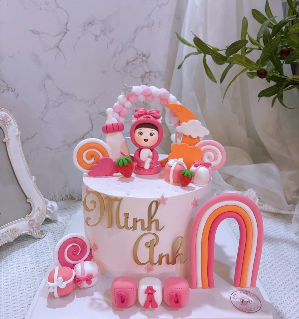 Bánh Kem Tạo Hình Bé Gái
