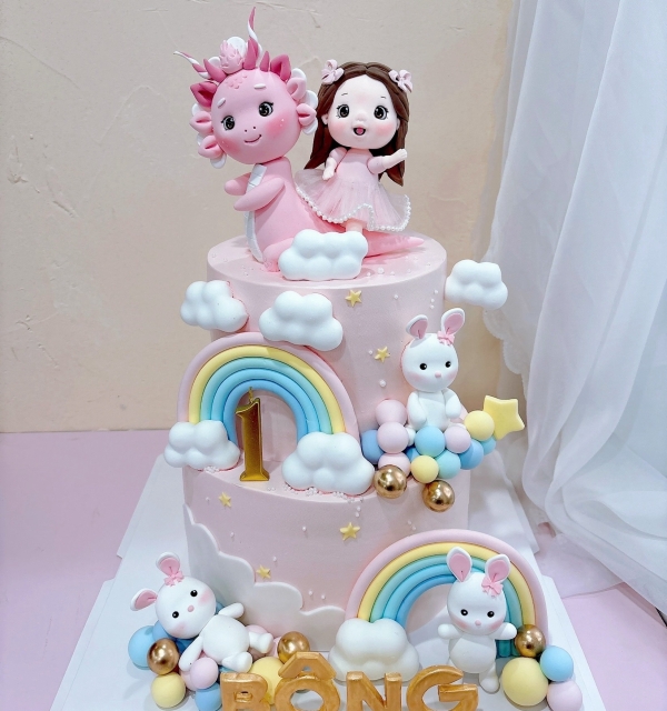 Bánh Kem Tạo Hình Bé Gái
