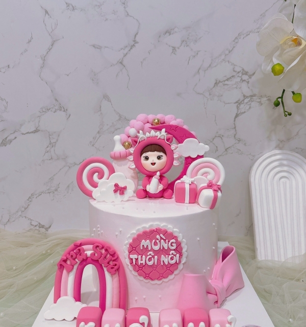 Bánh Kem Tạo Hình Bé Gái