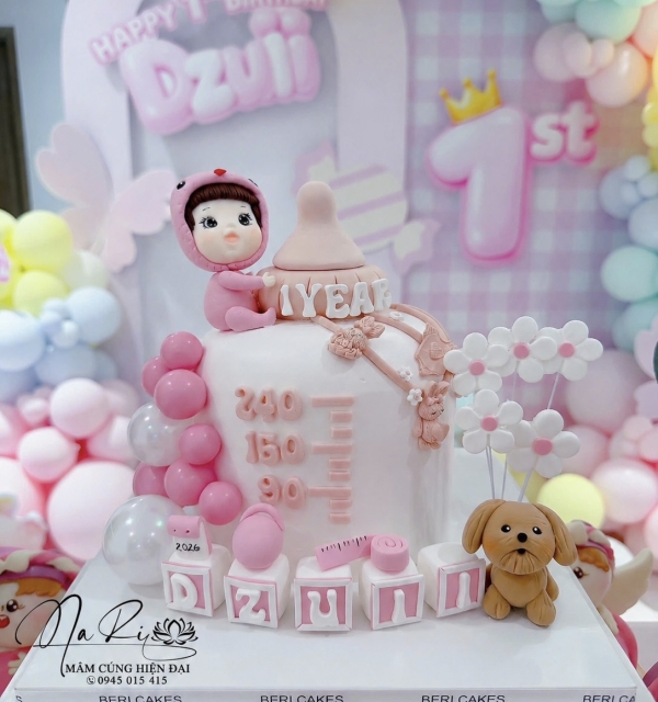 Bánh Kem Tạo Hình Bé Gái