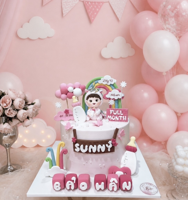 Bánh Kem Tạo Hình Bé Gái