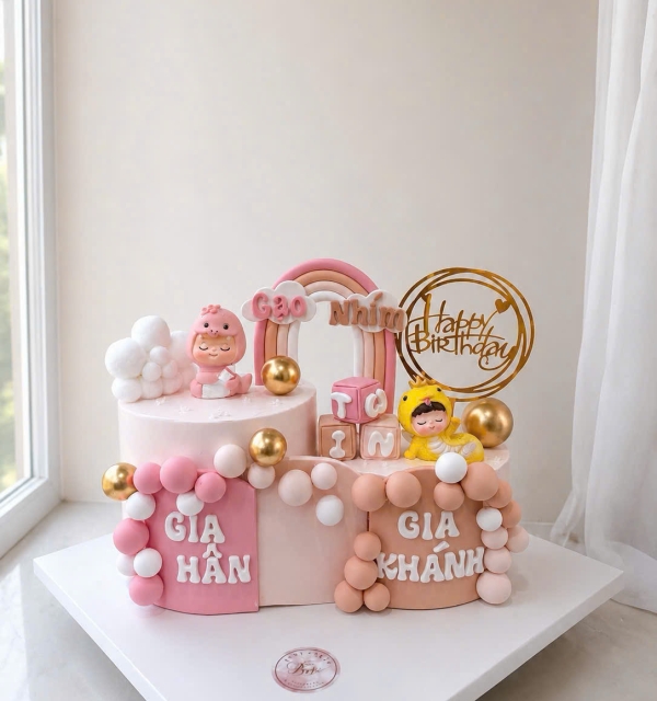 Bánh Kem Tạo Hình Bé Gái