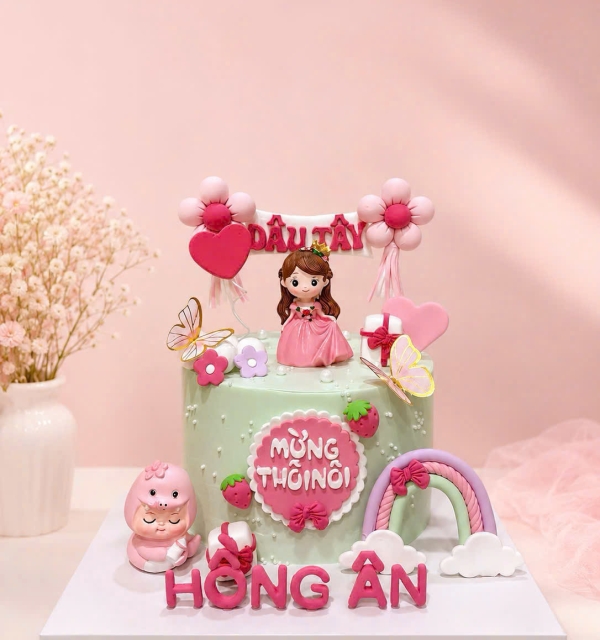 Bánh Kem Tạo Hình Bé Gái