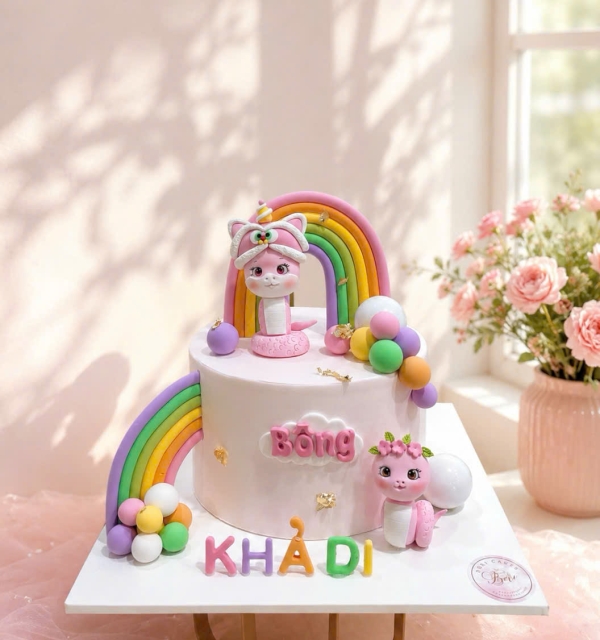 Bánh Kem Tạo Hình Bé Gái